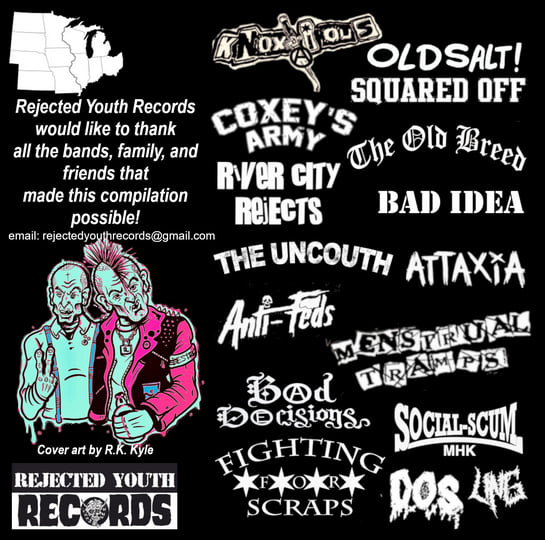 No Coast: Punk Compilation | Midwest Punx & Skins | Rejected Youth