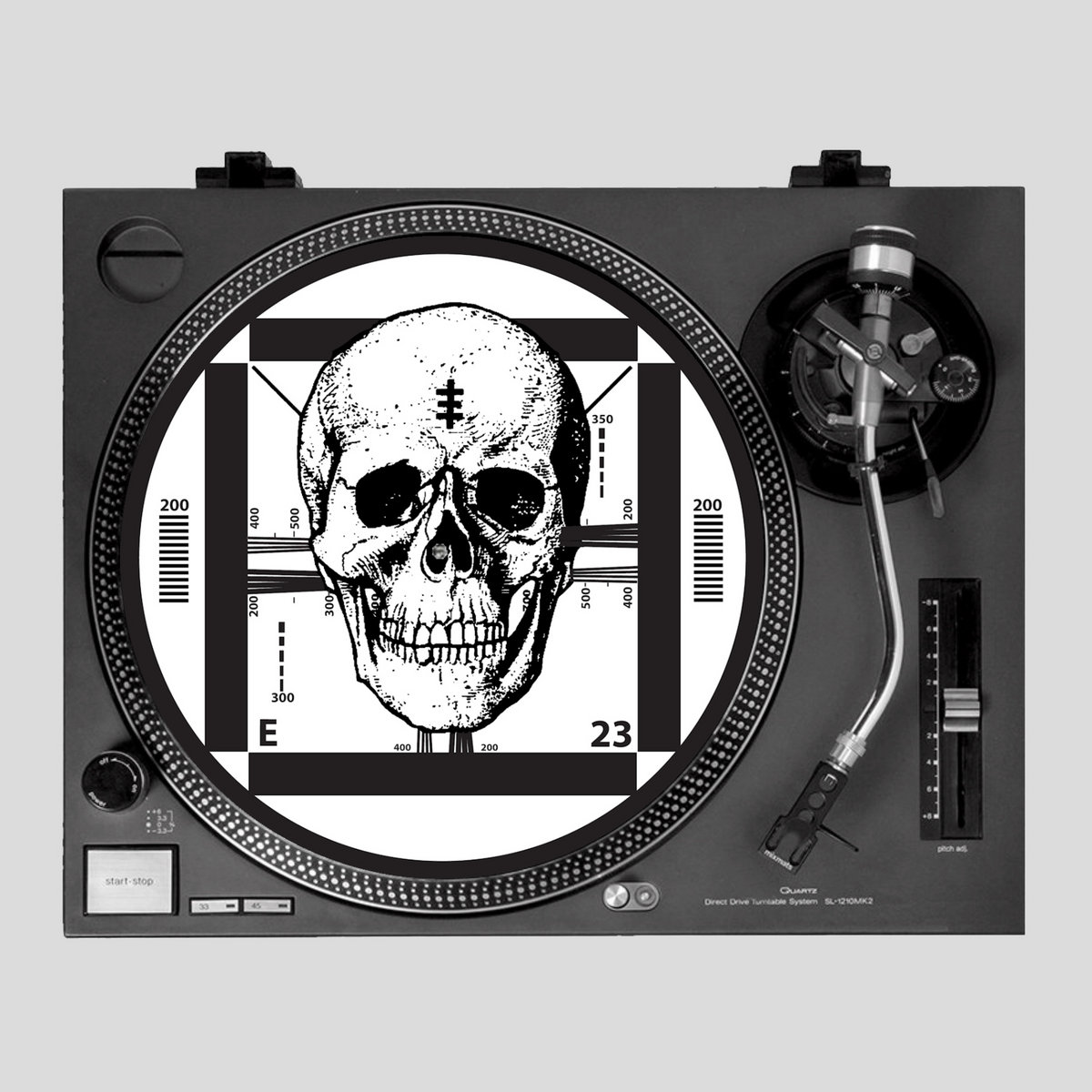 PSYCHIC TV / TOPY - 'Skull Testcard' Slipmat | Cold Spring