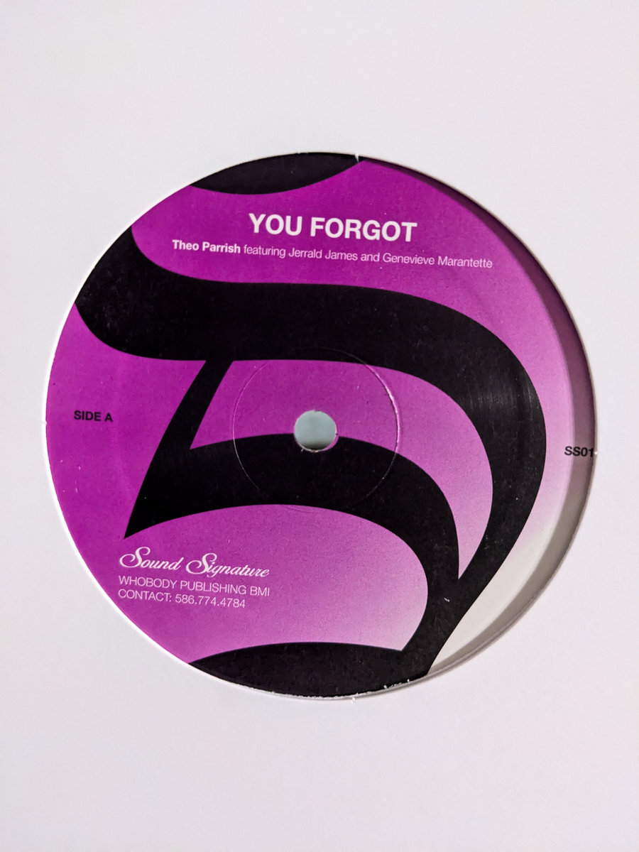 You Forgot/Dirt Rhodes | Theo Parrish | Sound Signature