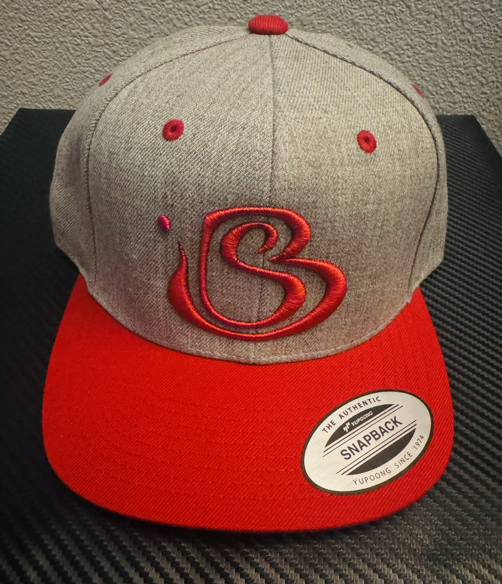 GREY/RED/BLACK HAT WITH OFF CENTER RED HORNET PATCH main image 0