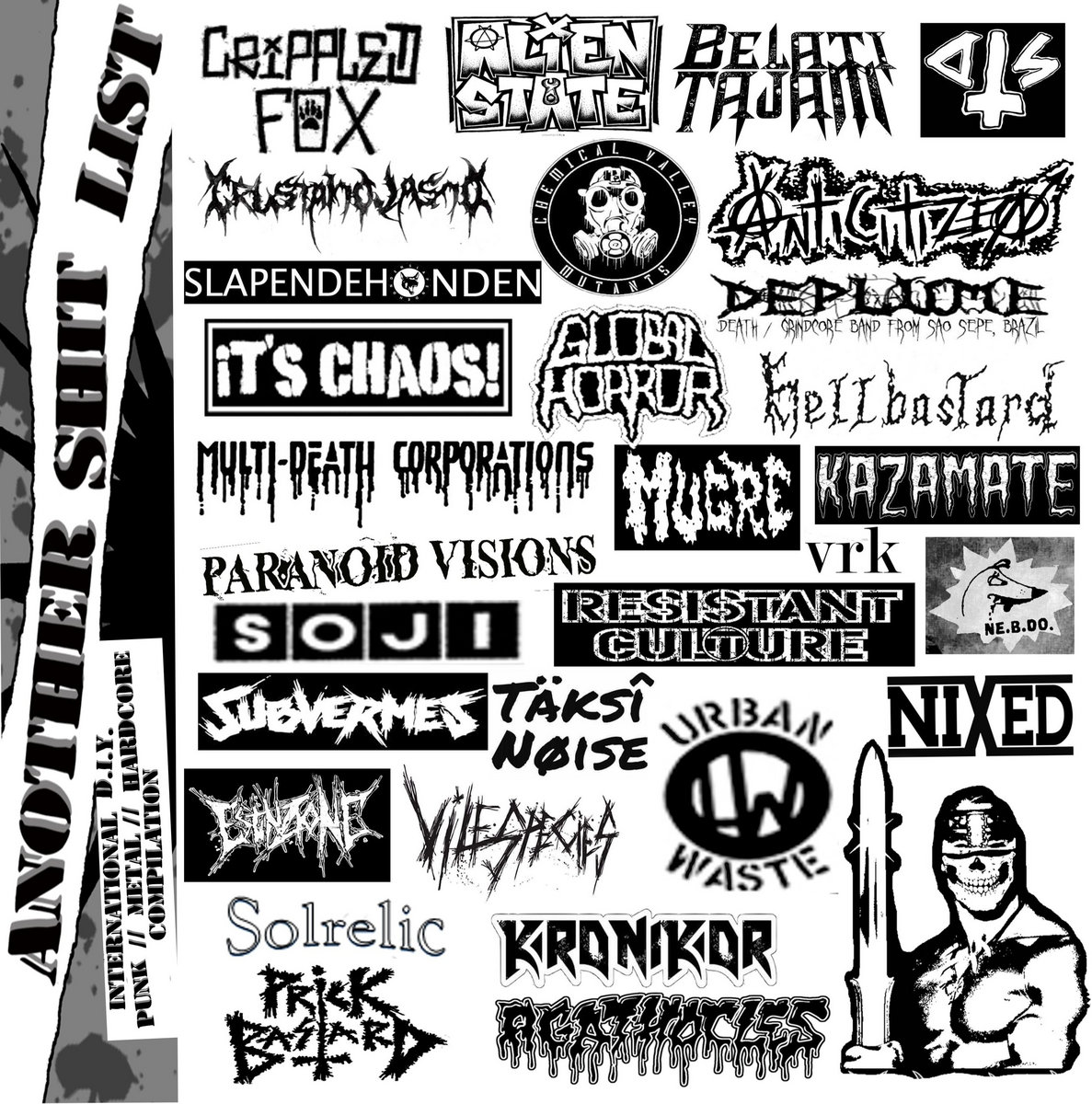 ANOTHER SHIT LIST Compilation SubKultDethWish another-shit-list-compilation-subkultdethwish