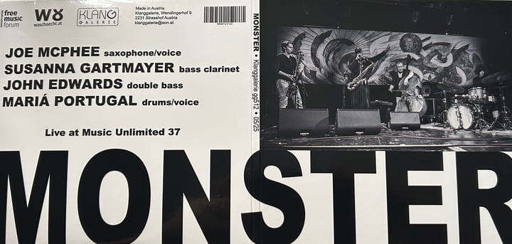 Monster | JOE McPHEE, SUSANNA GARTMAYER, JOHN EDWARDS, MARIA