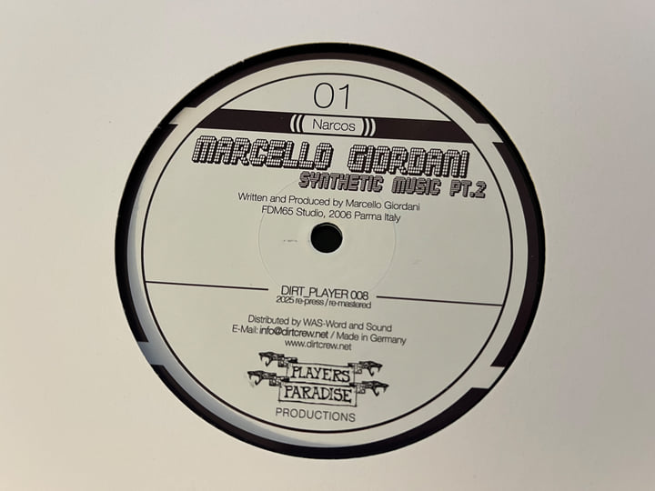 Synthetic Music Pt. 2 (2025 Re-Press) | Marcello Giordani aka