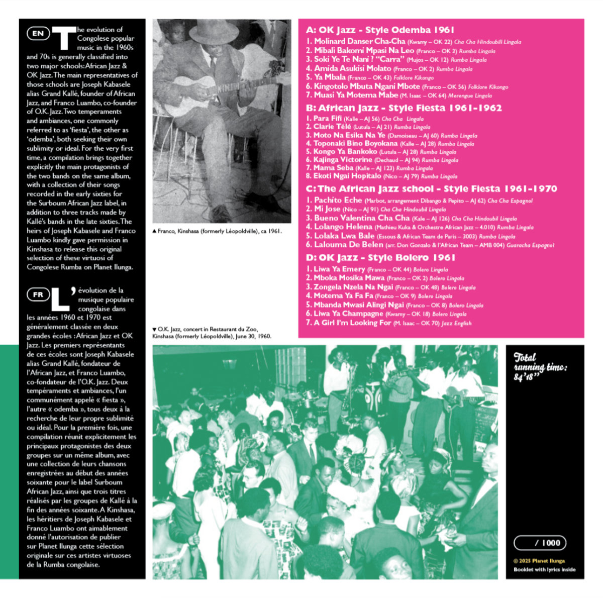 African Jazz invites O.K. Jazz (1961-1970) | African Jazz, OK Jazz