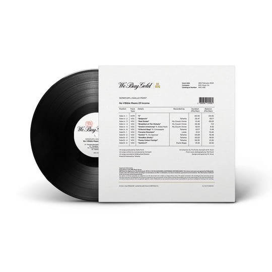 SonnyJim – No Vi$ible Means Of Income 2 Sonnyjim & Gallo Point - No Vi$ible Means of Income 2 (Vinyl LP)