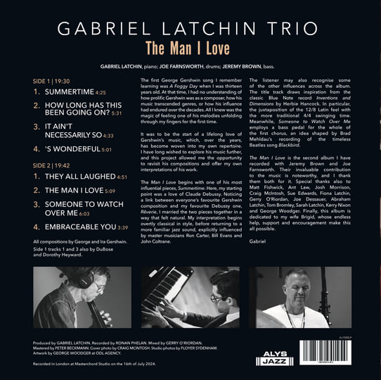 The Man I Love | Gabriel Latchin Trio