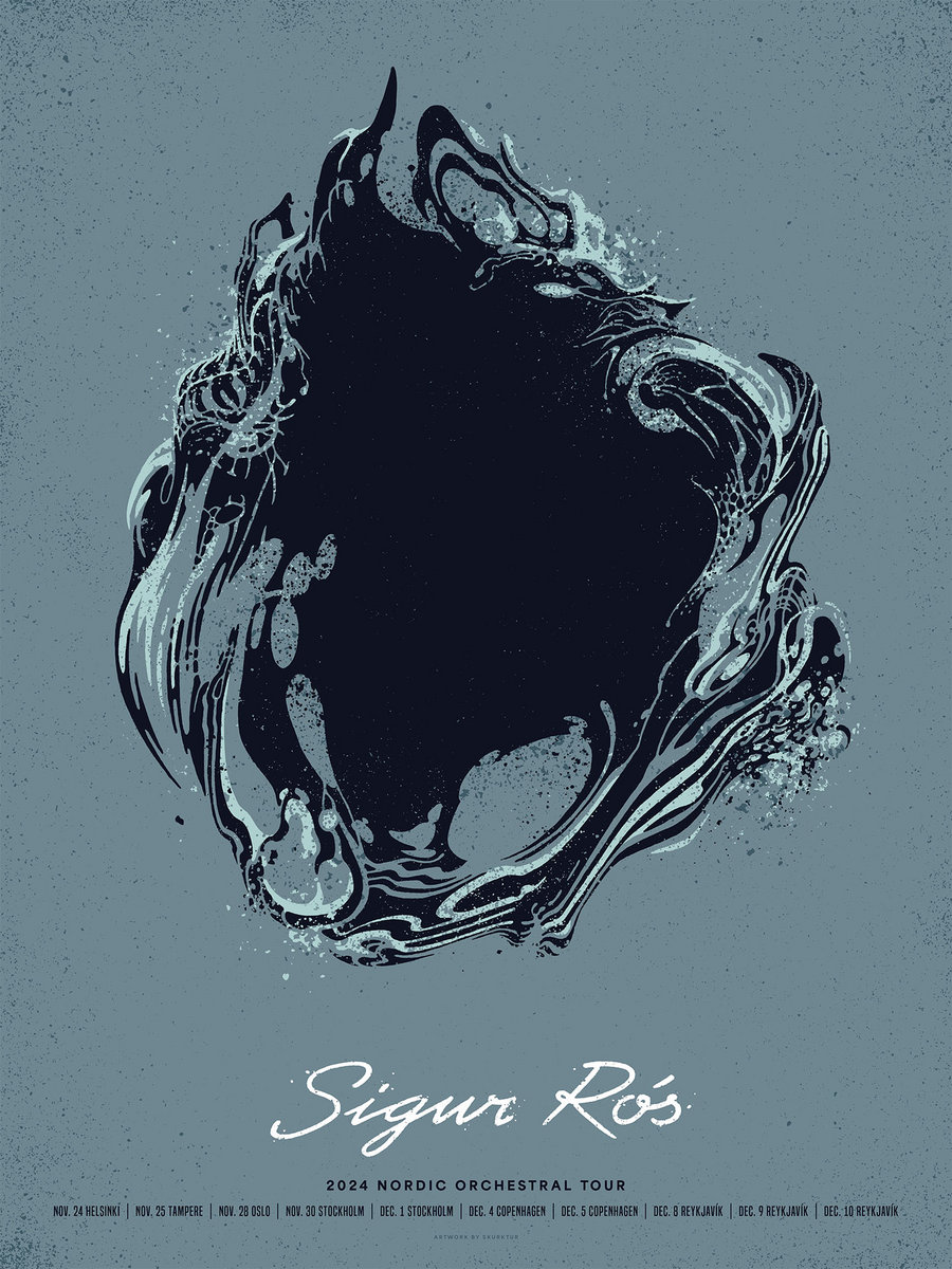 Sigur Ros – Nordics Orchestral Tour Poster 2024 | Sigur Rós