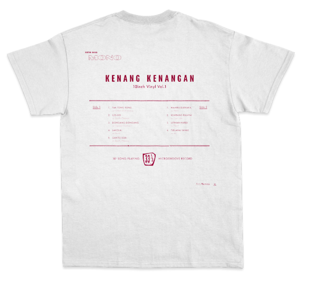 インドネシア音楽コンピ! KENANG KENANG 10inch レコード KENANG KENANGAN 10inch 馬場正道によるインドネシア音楽コンピが
