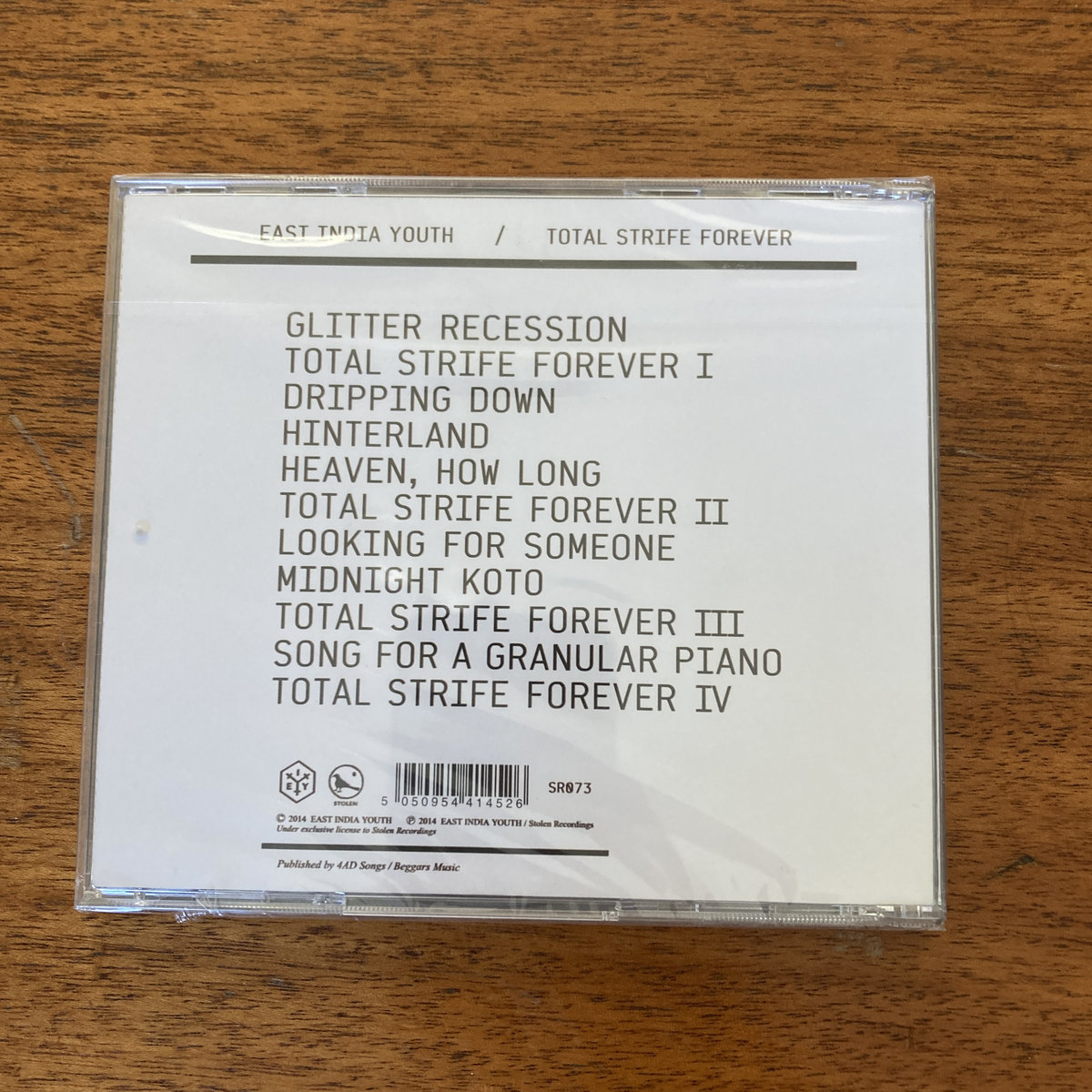 TOTAL STRIFE FOREVER | East India Youth | William Doyle