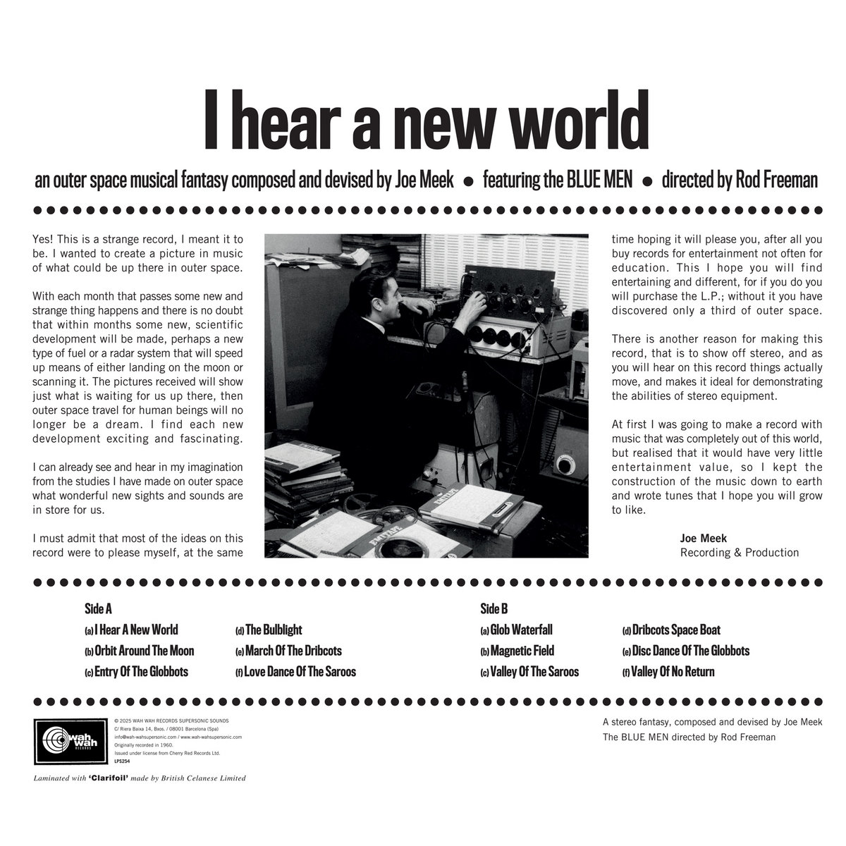 I Hear a New World | Joe Meek & The Blue Men | Wah Wah