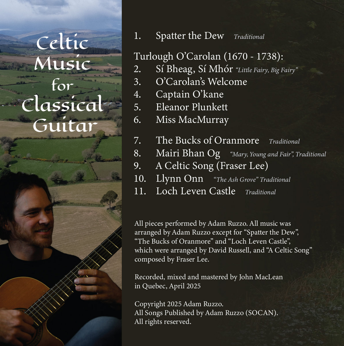 Celtic Music for Classical Guitar | Adam Ruzzo