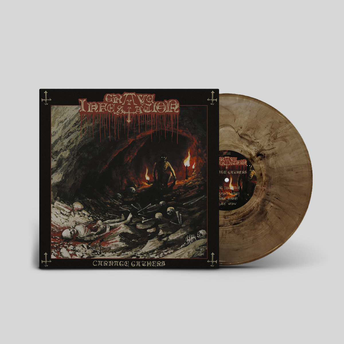 nabe190 GRAVE INFESTATION / Carna＋3枚 Carnage Gathers | Grave Infestation | Dark Descent Records