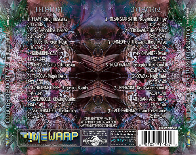 Colors of Goa 2 by Nova Fractal 2CD [timewarp051] (Timewarp