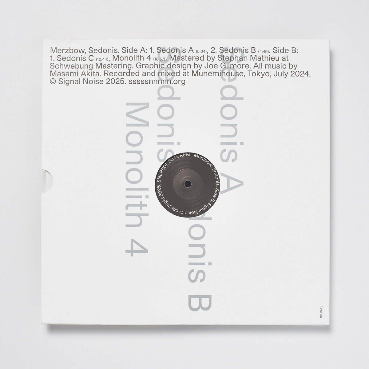 その他 Don't Make Any Noise  DOS MONOS Sedonis | Merzbow