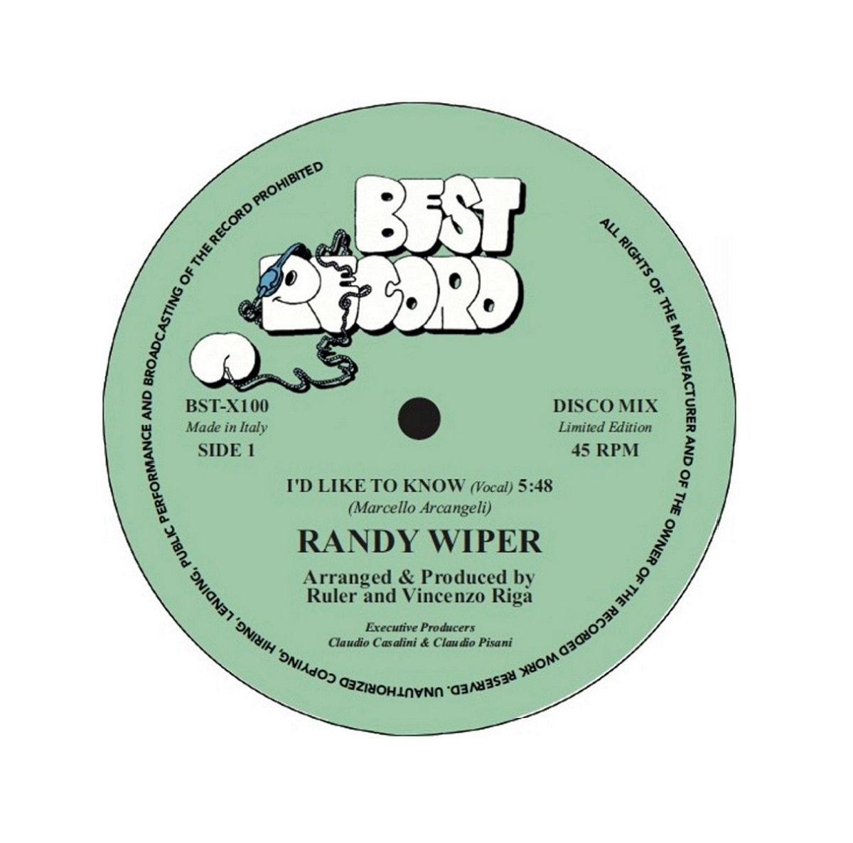 VIDEOTAPEMUSIC Hi,how are you? レア盤 I'd Like To Know [BST-X100] | RANDY WIPER | Best Record