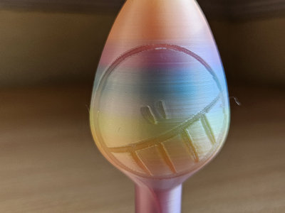 Rainbow butt plug