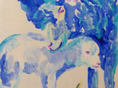 Hitzez Pitz - PINTURA: "Juste sous le coeur" olio-pintura mihise gainean, 15,5x21,5cm, 2022 (Artista: Manon Boulart)