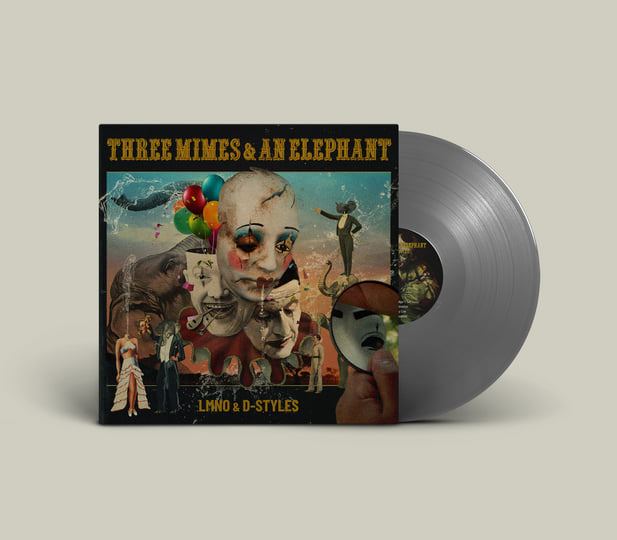 LMNO＆ D-Styles Three Mimes & An Elephant Three Mimes & an Elephant | LMNO & D-STYLES | Perpetual Stew Goods