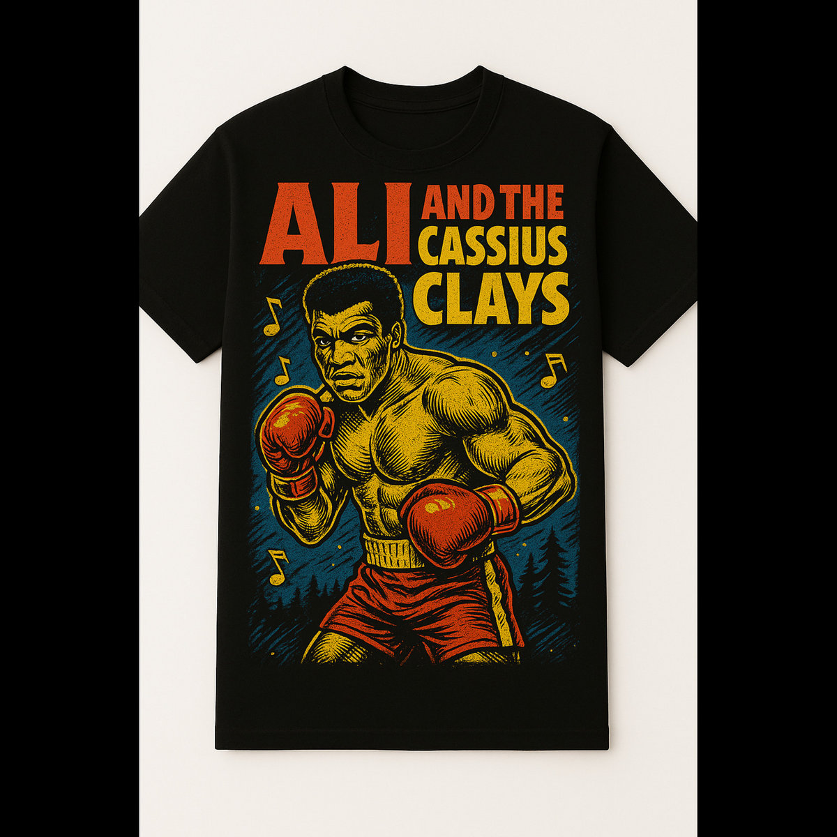 Ali And The Cassius Clays T Shirt Out In The Woods Records