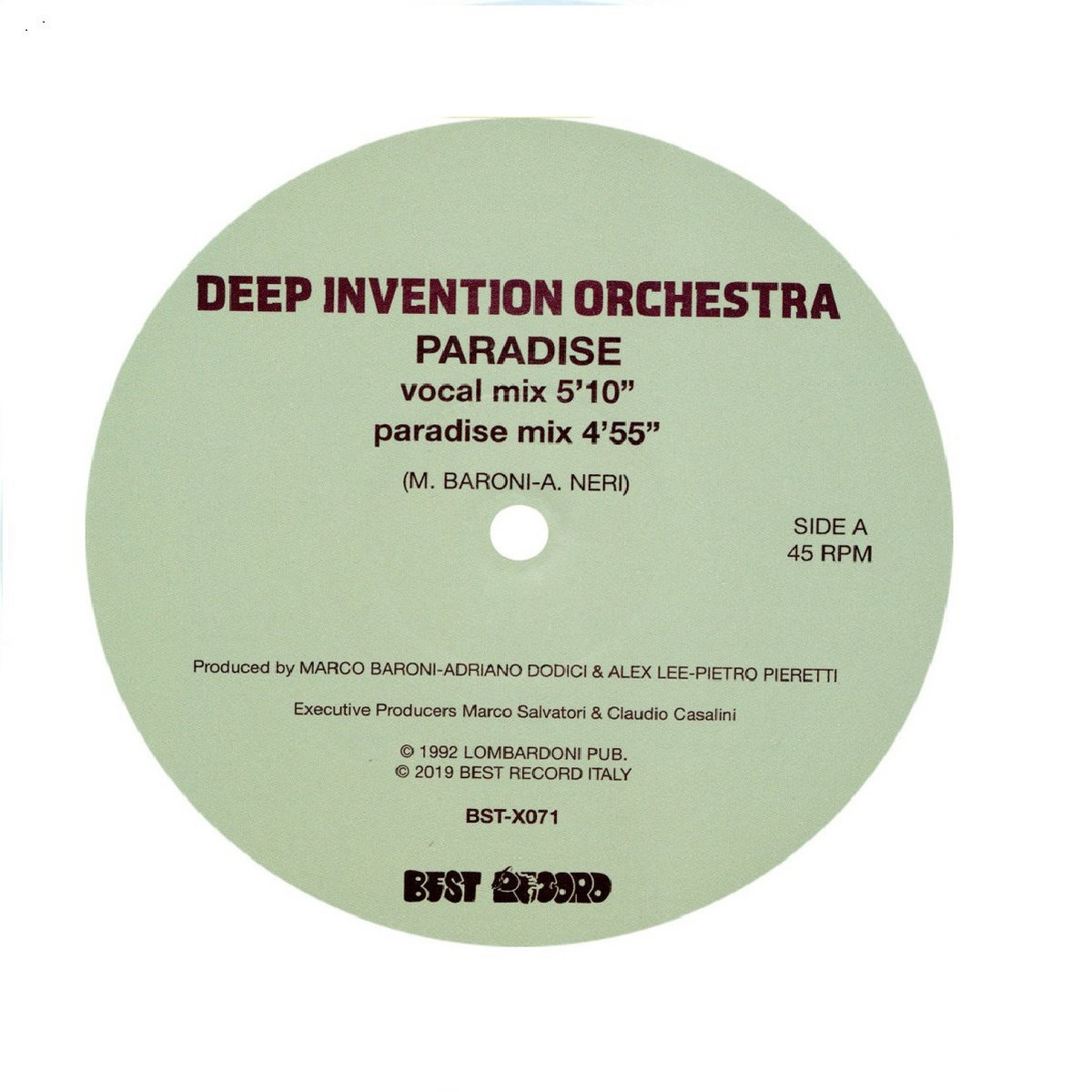 Paradise [BST-X071] | DEEP INVENTION ORCH. | Best Record
