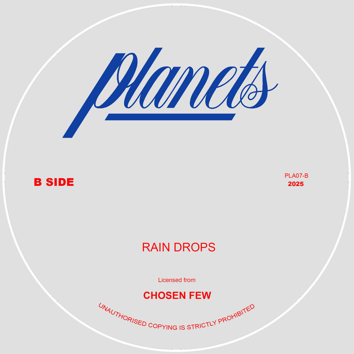 Chosen Few - In The Rain (Planets Records) PLA-07 | Chosen