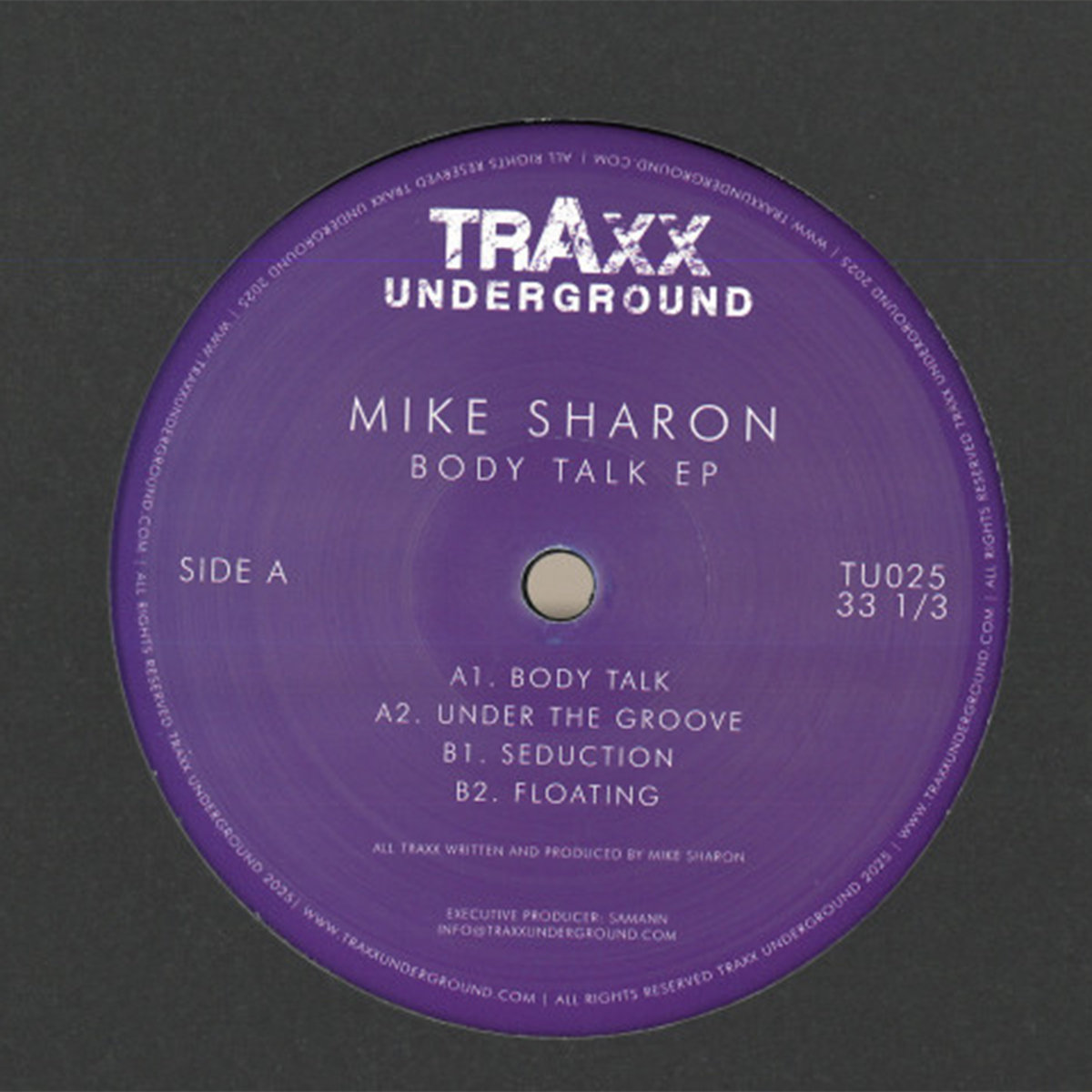 TU025 / Mike Sharon - Body Talk EP | Mike Sharon | Traxx