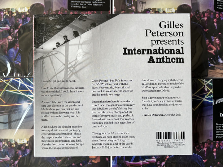 洋楽 Gilles Peterson / International Anthem Gilles Peterson presents International Anthem | Gilles