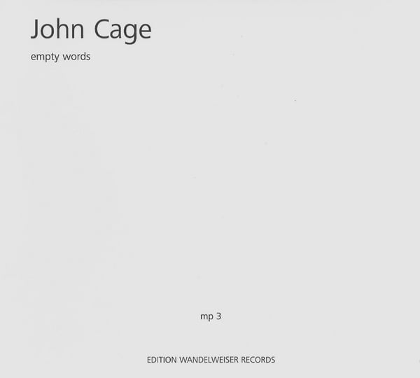 その他 John Cage Empty Words (ParteIII) 3LP-BOX John Cage - Empty Words | John Cage | Edition Wandelweiser GmbH