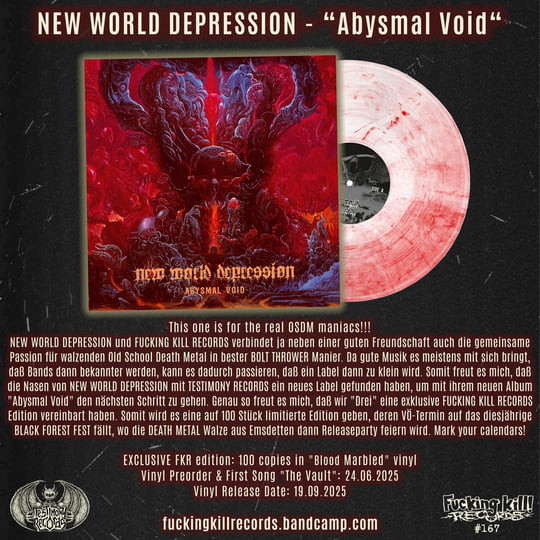 NEW WORLD DEPRESSION - 