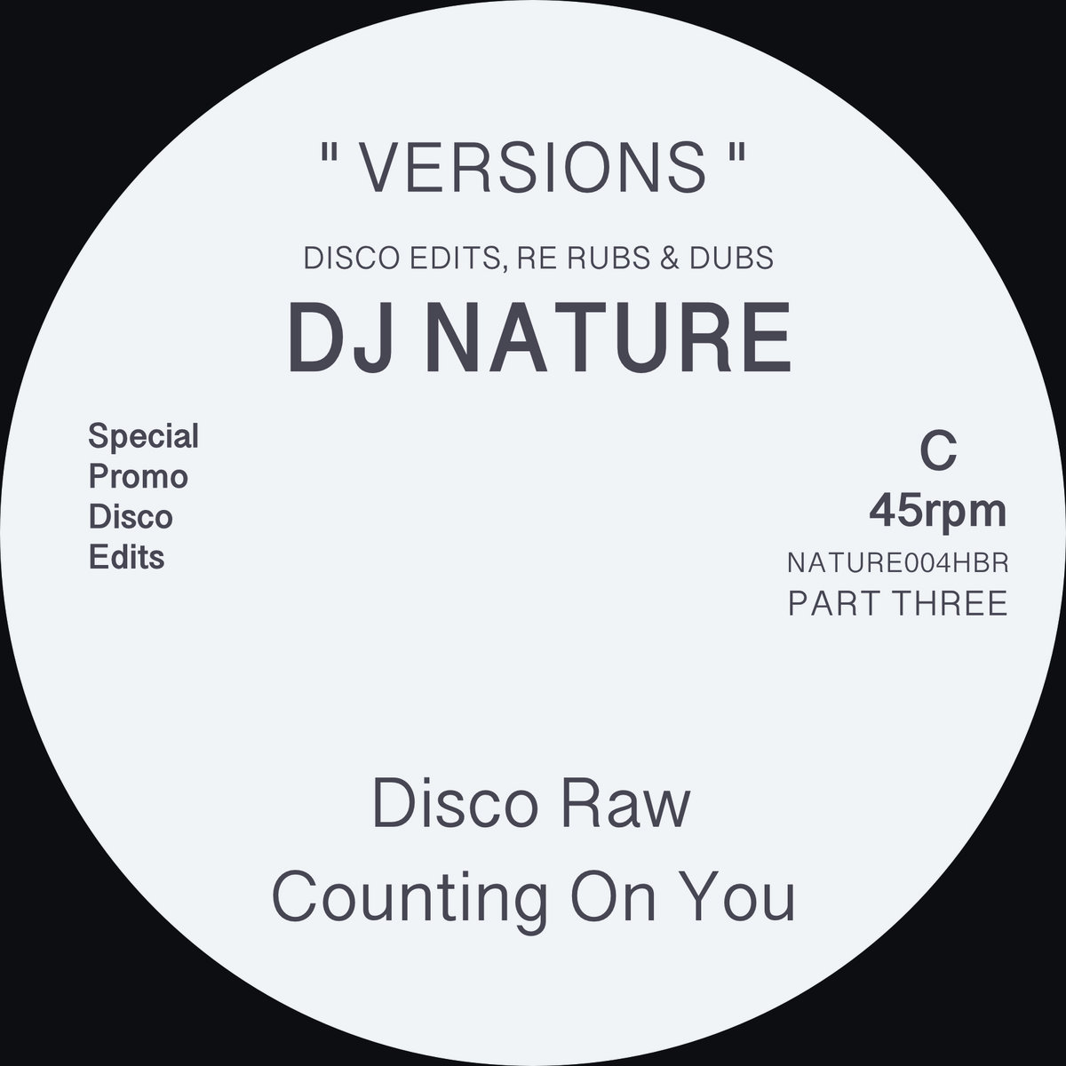 DJ NATURE “VERSIONS PART THREE” 2x12” Vinyl Only | DJ Nature