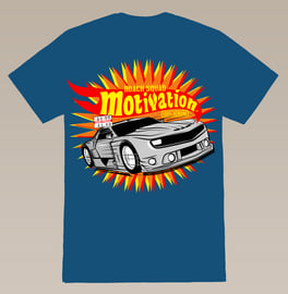 TEE - MOTIVATION - NORTH SEA BLUE, image 1