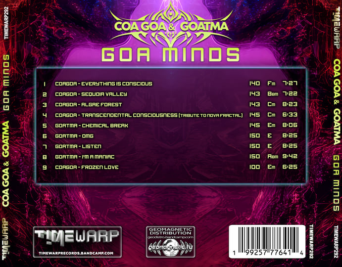 Coa Goa vs GoAtma - Goa Minds (timewarp292 - Timewarp) and CD