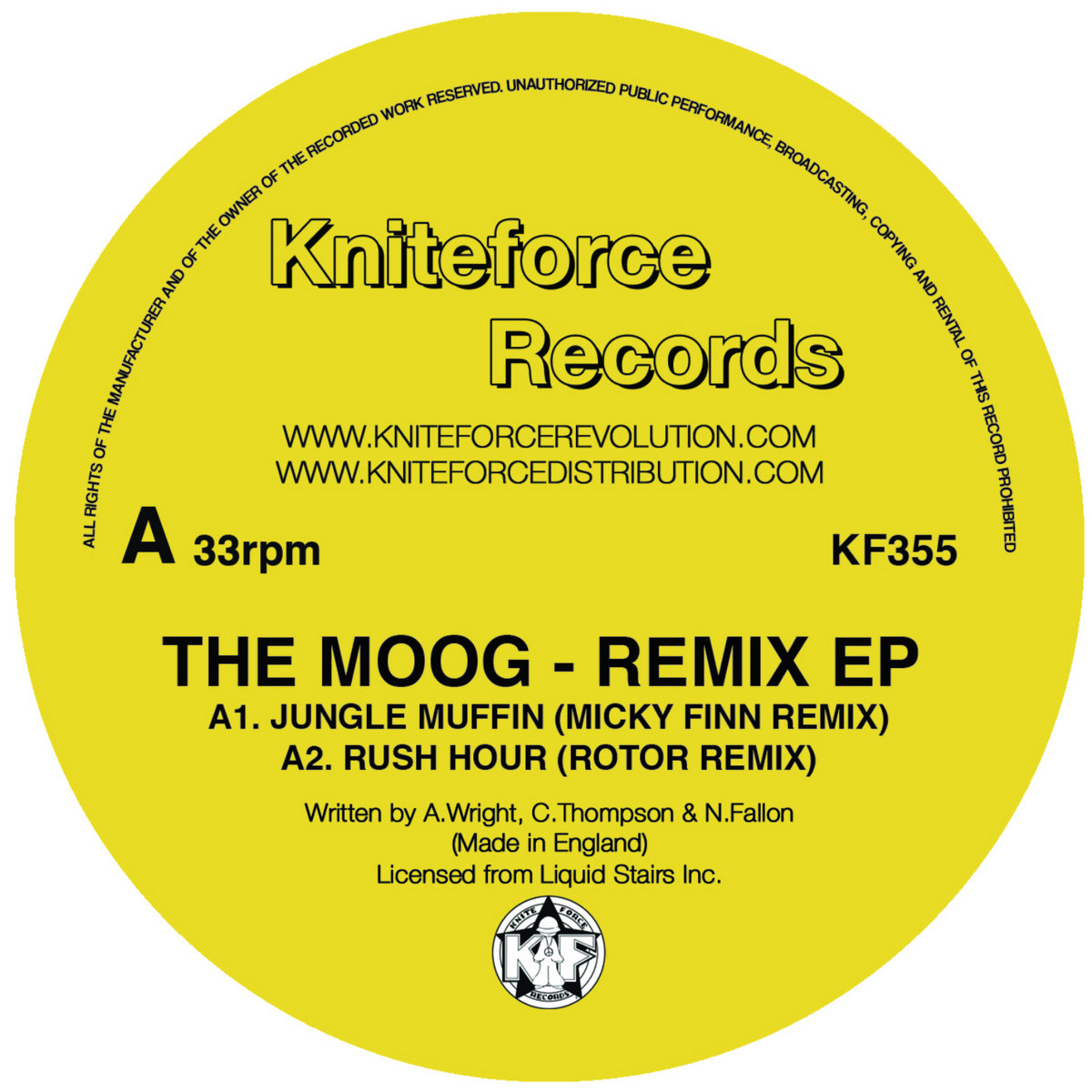 KF355 - Remixes Ep | The Moog | Kniteforce