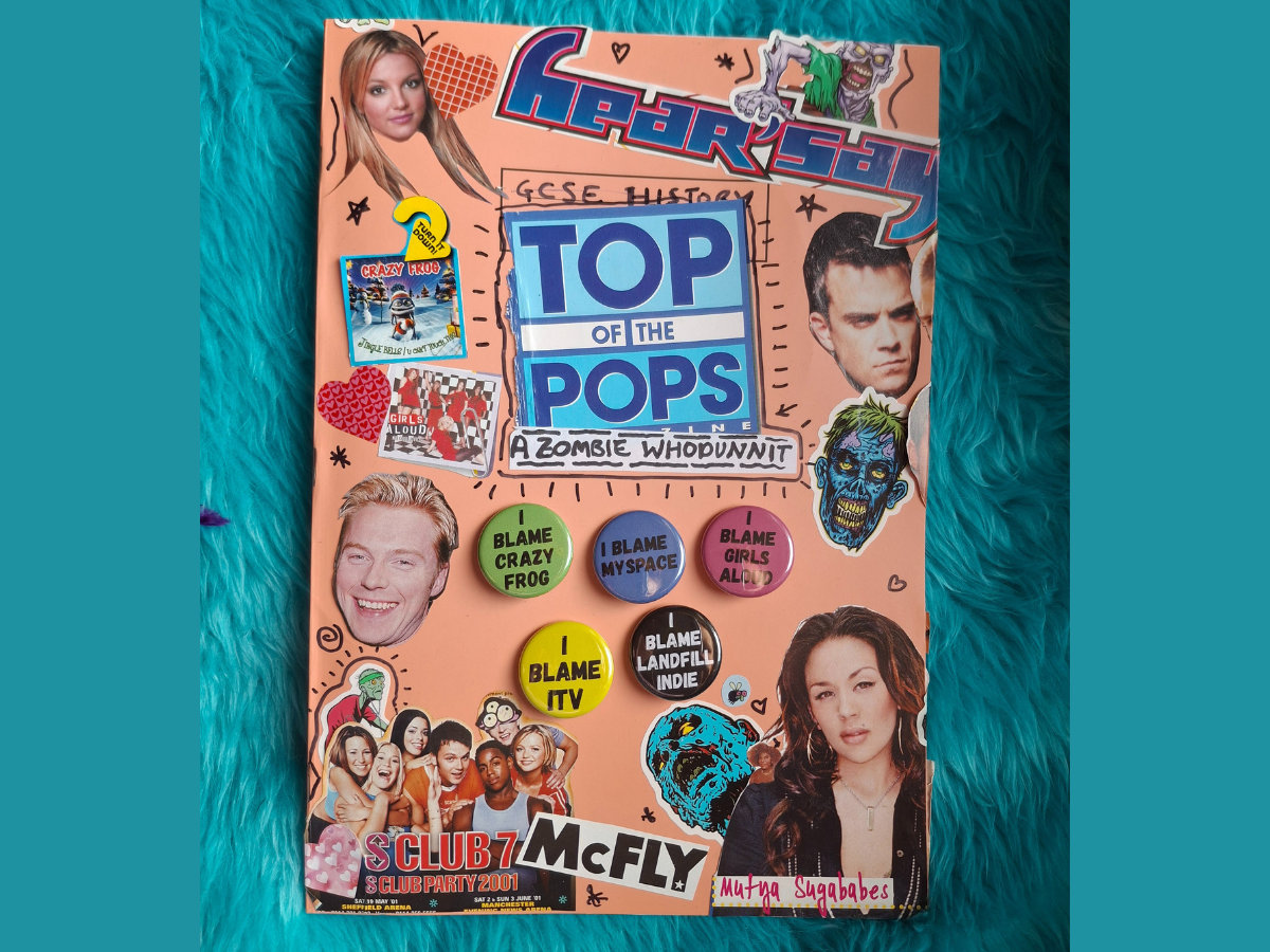 Top of the Pops: A Zombie Whodunnit - zine & badge | The Ex Zine