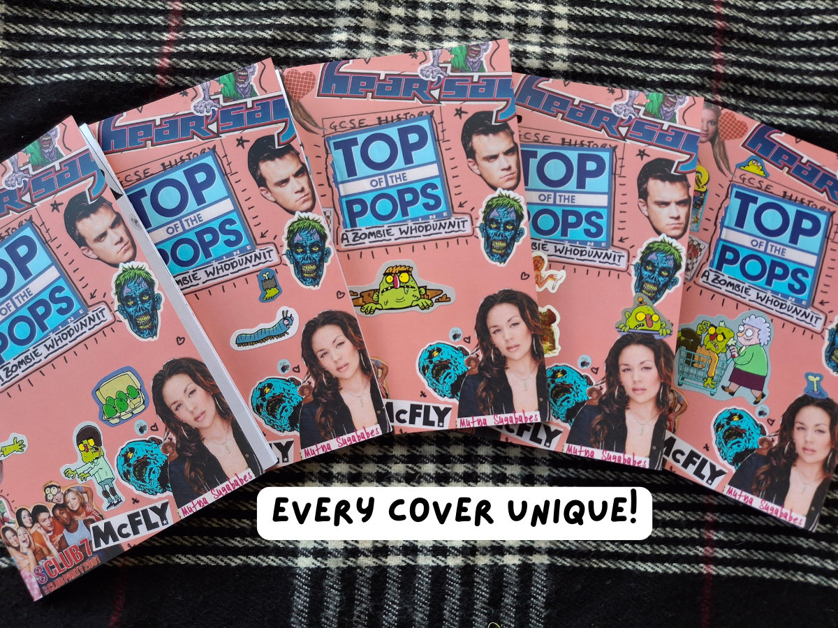 Top of the Pops: A Zombie Whodunnit - zine & badge | The Ex Zine