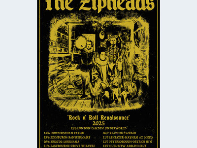 Rock'n'Roll Renaissance' Signed Tour Poster | The Zipheads