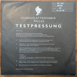 Limited Test Pressing, image 1