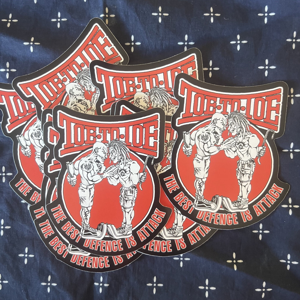 TOE TO TOE : BEST DEFENCE IS ATTACK : STICKER PACK | Innercity Uprising