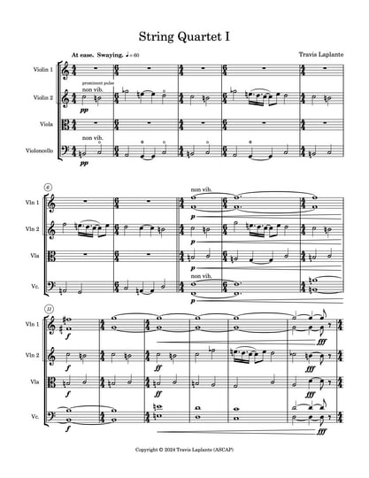 String Quartets | Travis Laplante & JACK Quartet | Travis Laplante