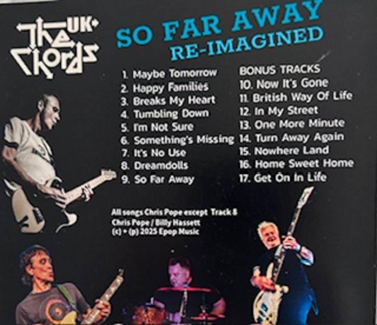 So Far Away Re-Imagined CD | THE CHORDS UK | The Chords UK