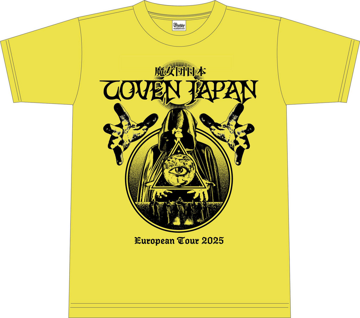 Euro Tour 2025 / T-Shirt Yellow (S/M/L/XL) | Coven Japan