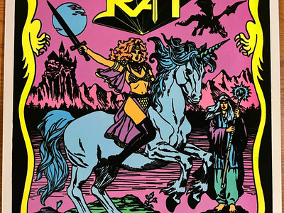 Unicorn Rider Black Light Poster | Castle Rat