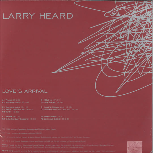 Larry Heard Love's Arrival３枚組 Larry Heard Love's Arrival3枚組 - メルカリ