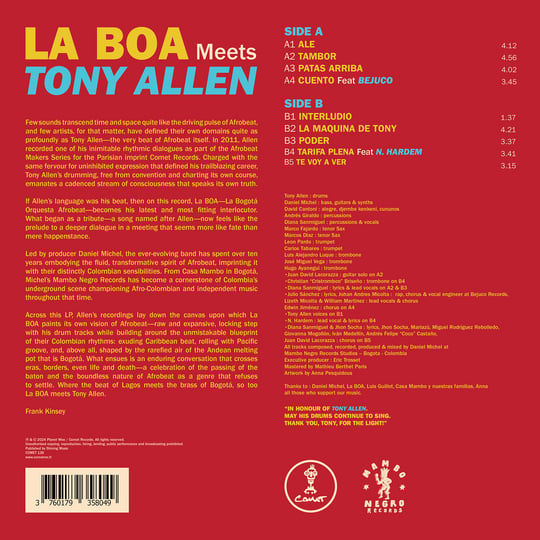 La Boa Meets Tony Allen レコード 新品 LA BOA Meets Tony Allen | Tony Allen