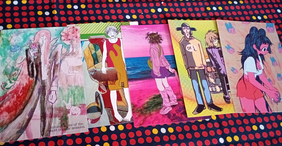 Suikazura 5 artists postcard bundle | Suikazura
