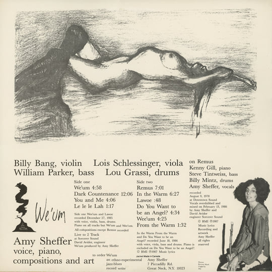 洋楽 Amy Sheffer Featuring Strings - We'um Amy Sheffer Featuring Strings – We'um – Vinyl (LP, Album), 1987
