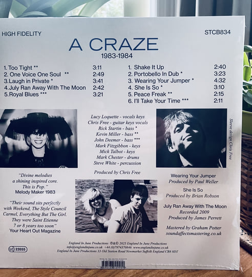 A Craze 1983-84 Stereo Remaster | The Sound Of Pop Art / Chris