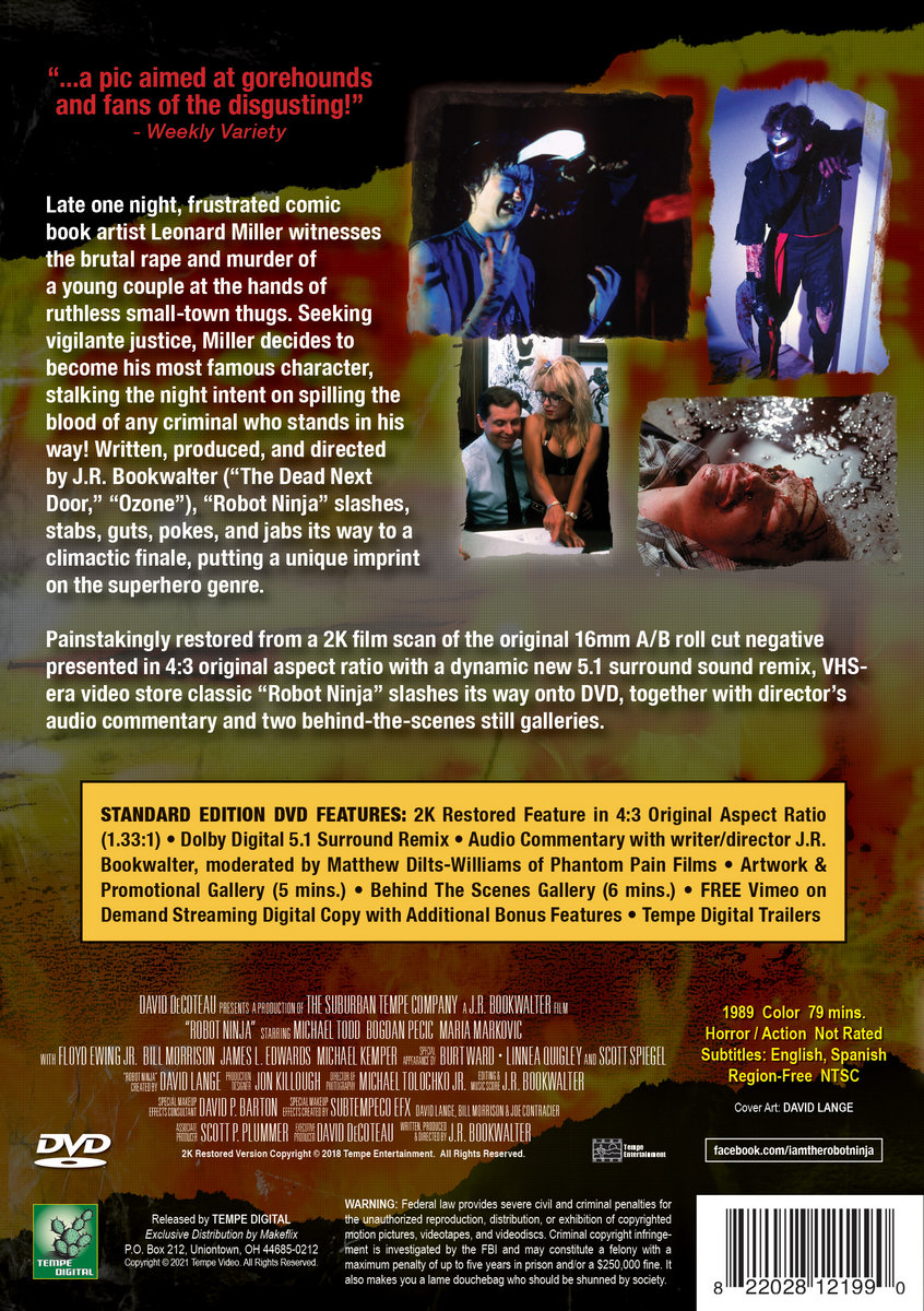 Robot Ninja (Original Motion Picture Soundtrack) Bookwalter