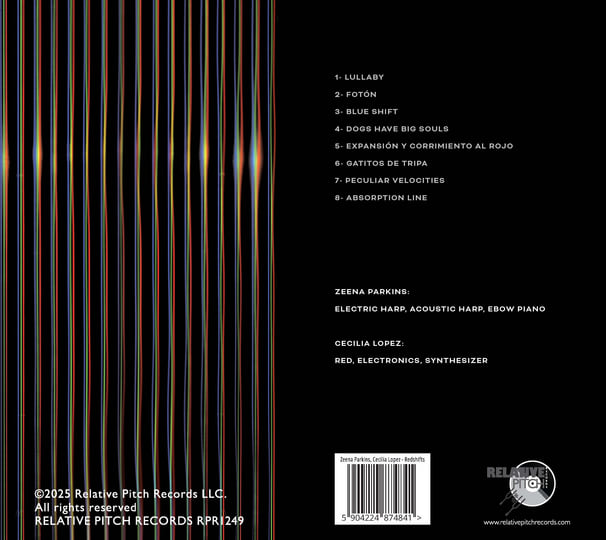 Red Shifts | Zeena Parkins, Cecilia Lopez | Relative Pitch Records
