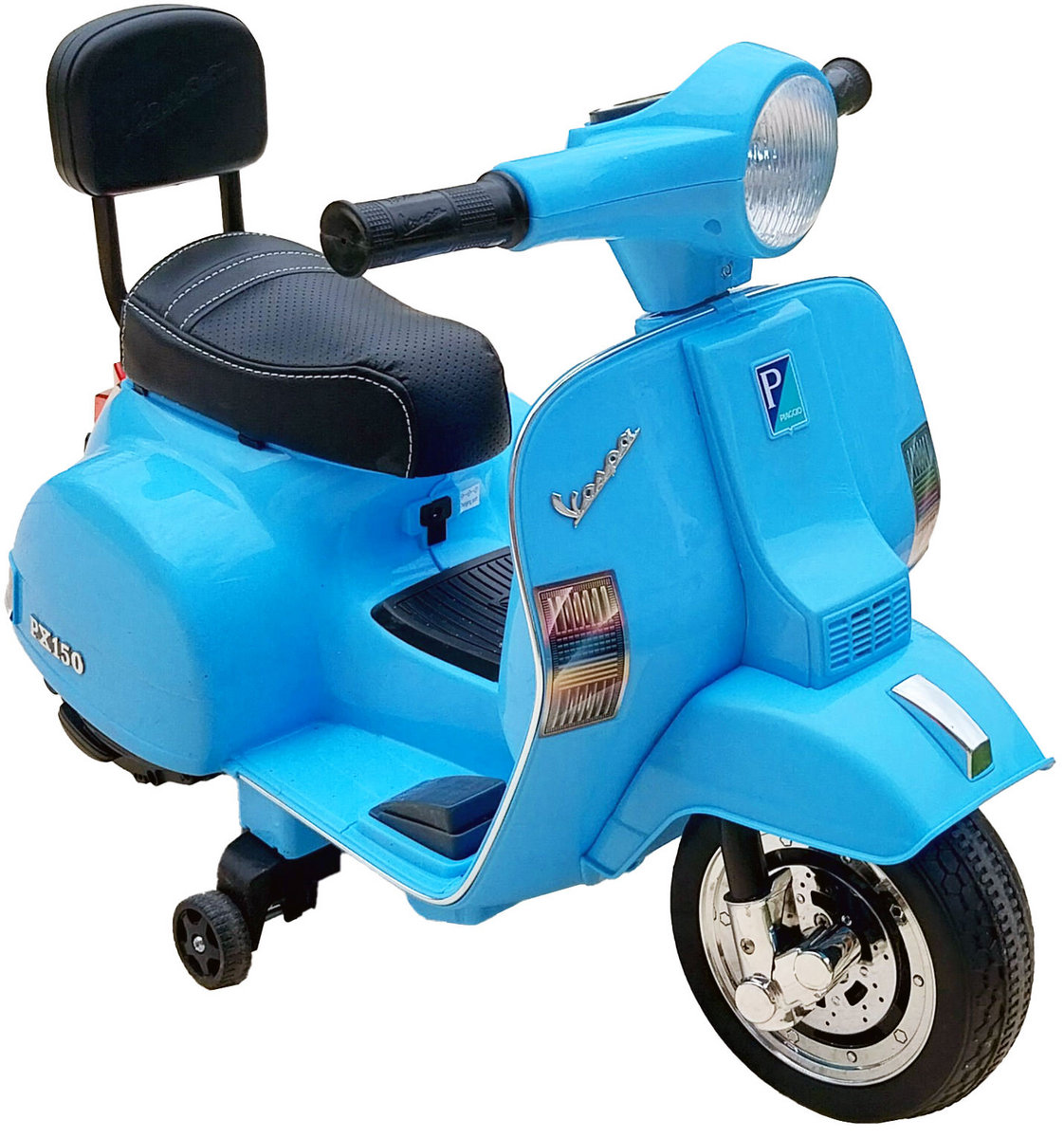 Business Navigator NV-A008 Piaggio Vespa PX150 2023 electric ride-on toy scooter motorcycle photo detail